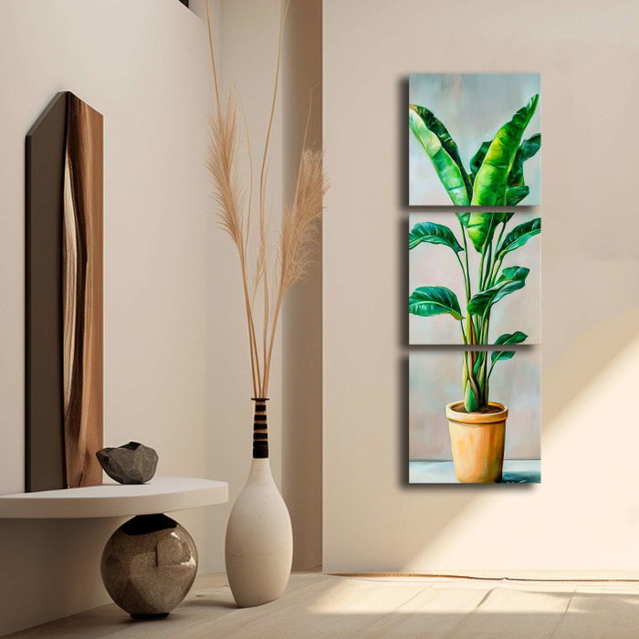 Wallity Pintura Decorativa en Lienzo de 3 Piezas Multicolor